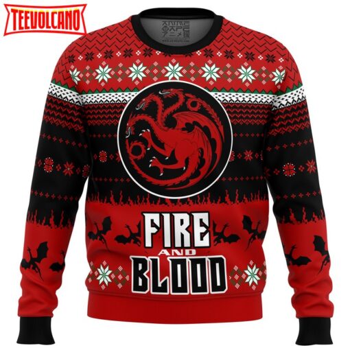 Game of Thrones Fire and Blood Ugly Christmas Sweater