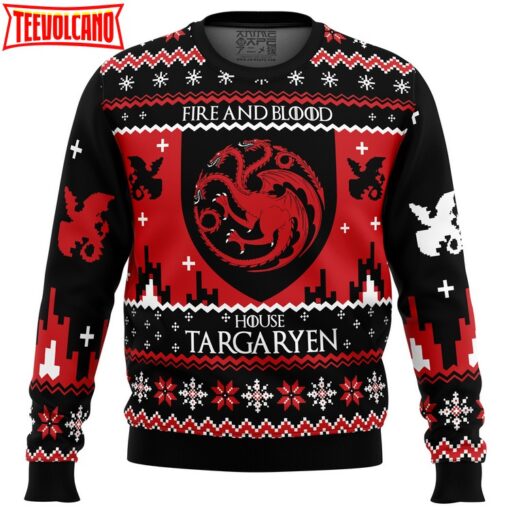 Game of Thrones House Targaryen Ugly Christmas Sweater