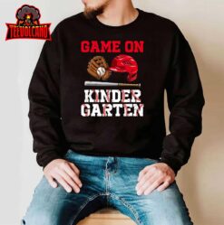 Game On Kindergarten Baseball Back To School Student Kid Boy T-Shirt