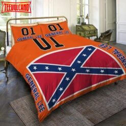 General Lee The Dukes Of Hazzard Dodge Charger 3d Duvet Cover Bedding Set