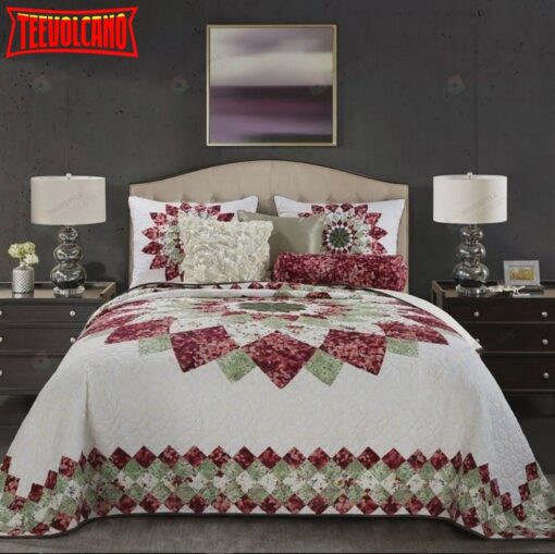 Geometric Dahlia Flower Bed Sheets Spread Duvet Cover Bedding Sets