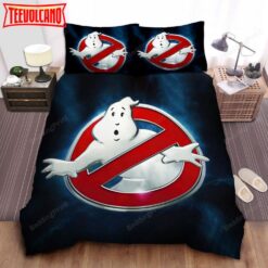 Ghostbusters Sign Digital Illustration Bed Sheets Duvet Cover Bedding Set