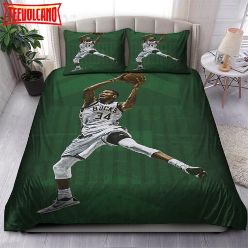 Giannis Antetokounmpo Milwaukee Bucks NBA 12 Bedding Sets