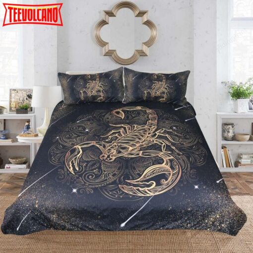 Gold Scorpion Bed Sheets Duvet Cover Bedding Sets