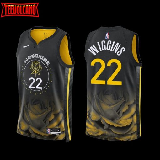 Golden State Warriors Andrew Wiggins 2022-23 Black City Edition Jersey