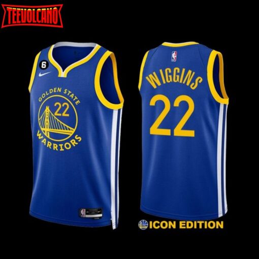 Golden State Warriors Andrew Wiggins 2022-23 Icon Edition Jersey Royal