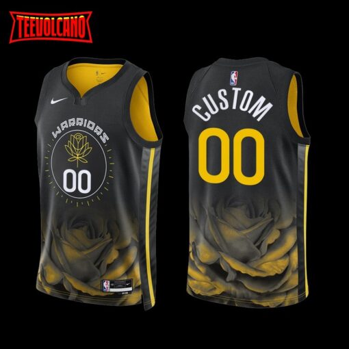 Golden State Warriors Custom 2022-23 City Edition Black Jersey