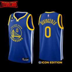 Golden State Warriors Donte DiVincenzo 2022-23 Icon Edition Jersey Royal