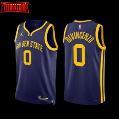 Golden State Warriors Donte DiVincenzo 2022-23 Statement Edition Jersey Navy