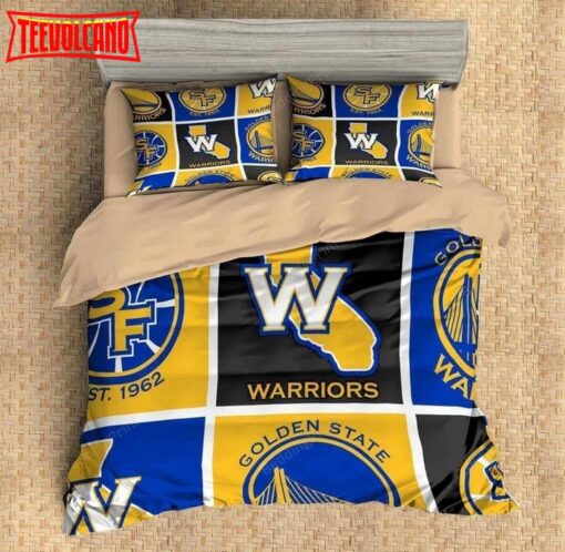 Golden State Warriors Duvet Cover Bedding Set