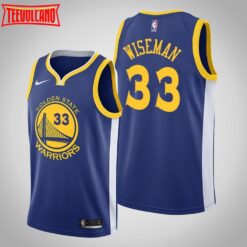 Golden State Warriors James Wiseman Blue Jersey