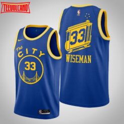 Golden State Warriors James Wiseman Royal 2021 Classic Jersey