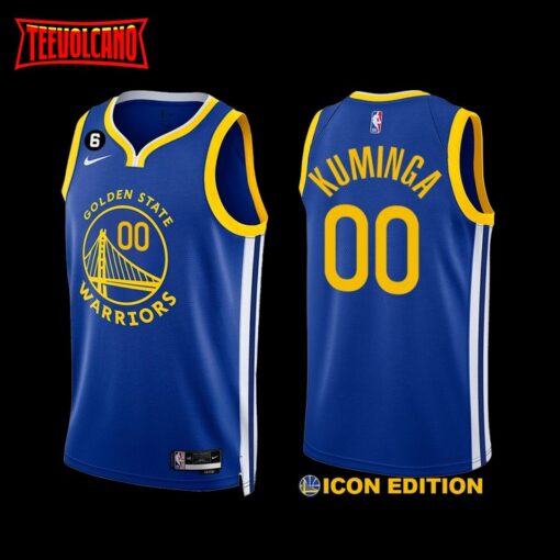 Golden State Warriors Jonathan Kuminga 2022-23 Icon Edition Jersey Royal