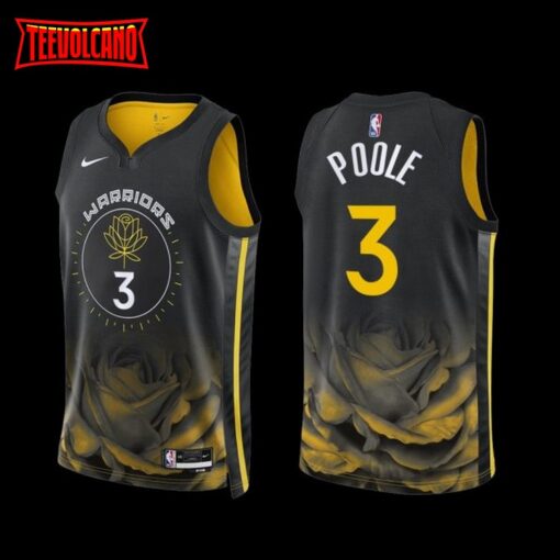 Golden State Warriors Jordan Poole 2022-23 Black City Edition Jersey