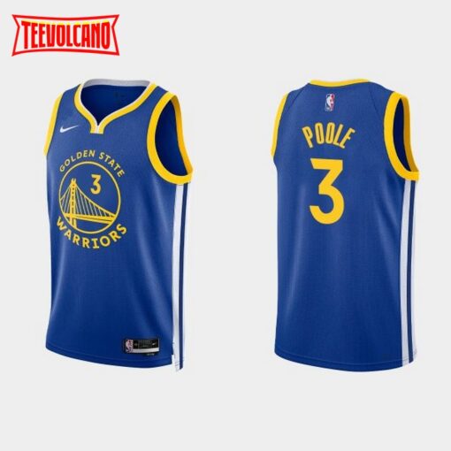 Golden State Warriors Jordan Poole Royal Icon Jersey