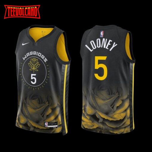 Golden State Warriors Kevon Looney 2022-23 Black City Edition Jersey