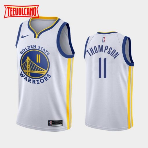 Golden State Warriors Klay Thompson 2020 White Association Jersey