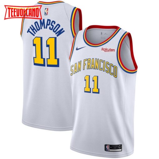 Golden State Warriors Klay Thompson 2020 White Classic Jersey