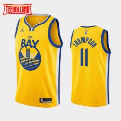 Golden State Warriors Klay Thompson 2021 Gold Statement Jersey