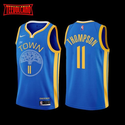 Golden State Warriors Klay Thompson 2022-23 Blue Earned Edition Jersey