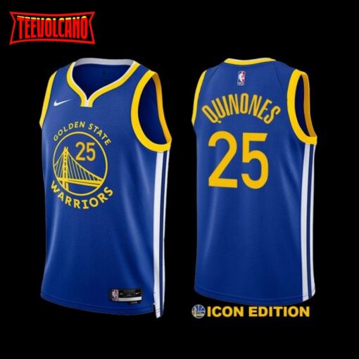 Golden State Warriors Lester Quinones 2022-23 Icon Edition Jersey Royal