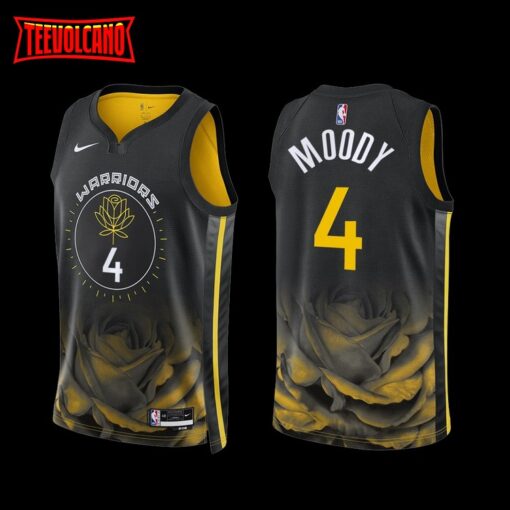 Golden State Warriors Moses Moody 2022-23 Black City Edition Jersey