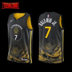 Golden State Warriors Patrick Baldwin Jr. 2022-23 Black City Edition Jersey