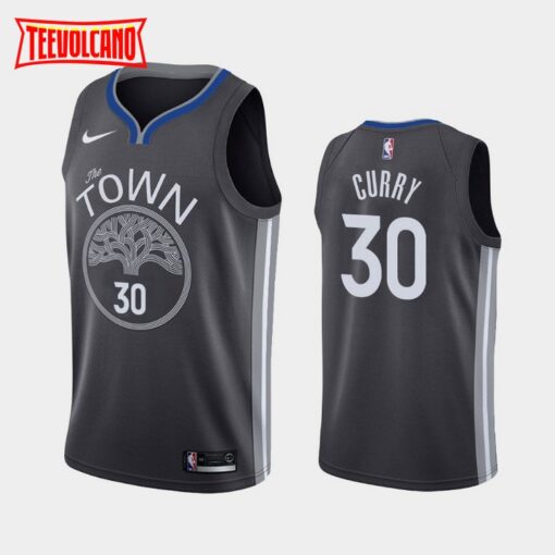 Golden State Warriors Stephen Curry 2020 Black Statement Jersey