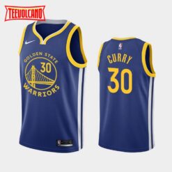 Golden State Warriors Stephen Curry 2020 Blue Icon Jersey