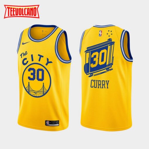 Golden State Warriors Stephen Curry 2021 Gold Classic Jersey