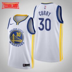 Golden State Warriors Stephen Curry 2021 White Association Jersey