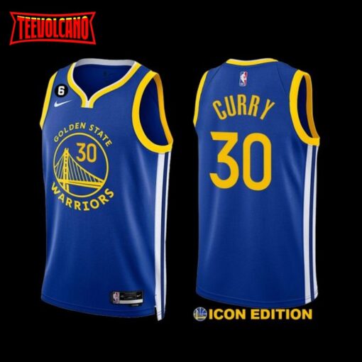 Golden State Warriors Stephen Curry 2022-23 Icon Edition Jersey Royal