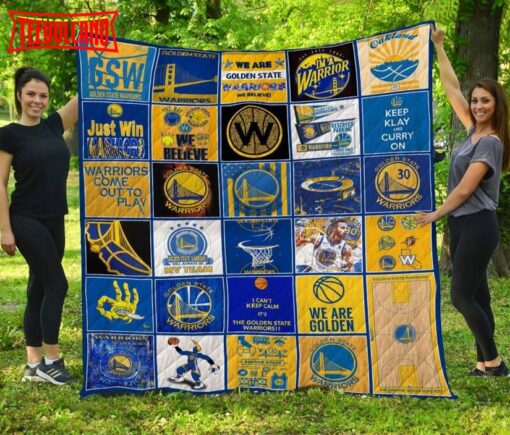 Golden State Worriors 3D Customized Quilt Blanket