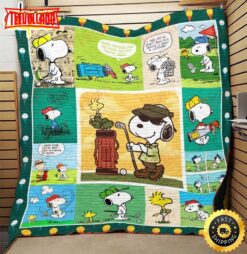 Golfer Snoopy The Peanuts Movie Snoopy Dog Blanket