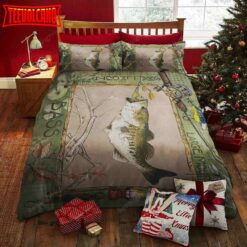 Gone Fishing Small Mouth Bedding Set Duvet Cover &amp Pillow Cases