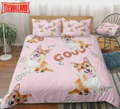 Good Dogs With Pink Pattern Bed Sheets Duvet Cover Bedding Sets