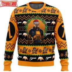 Gordon Freeman Half-Life Ugly Christmas Sweater