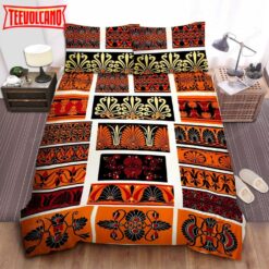 Greek Flower Pattern Bed Sheets Duvet Cover Bedding Sets