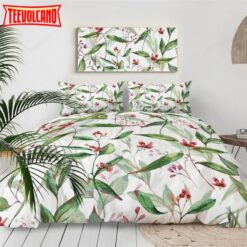 Green Leaf Bed Sheets Duvet Cover Bedding Sets