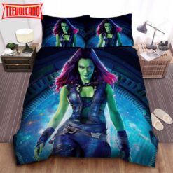 Guardians Of The Galaxy Gamora Illustration Bed Sheets Duvet Cover Bedding Sets