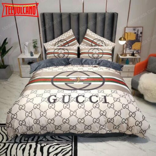 Gucci Fashion Brands 3 Bedding Set Duvet Cover 3D New Luxury