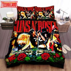 Guns N’ Roses Heavy Metal Rock Bed Sheet Spread Duvet Cover Bedding Sets