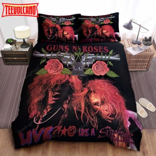 Guns N’ Roses Live Like A Suicide Bed Sheet Spread Duvet Cover Bedding Sets