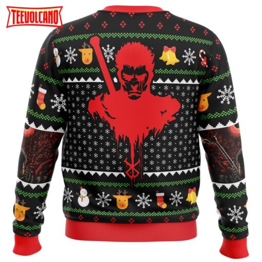 Guts Santa Claus Berzerk Ugly Christmas Sweater