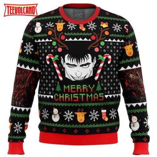 Guts Santa Claus Berzerk Ugly Christmas Sweater