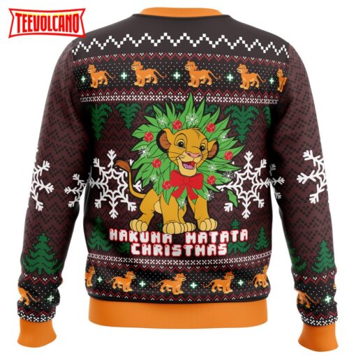 Hakuna Matata Lion King Ugly Christmas Sweater