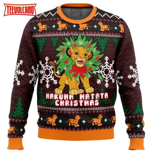 Hakuna Matata Lion King Ugly Christmas Sweater