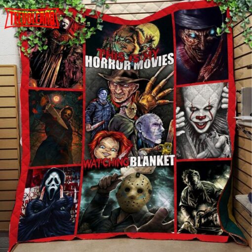 Halloween Movies Sherpa Blanket Christmas Gift Ideas – Halloween Throw Blanket