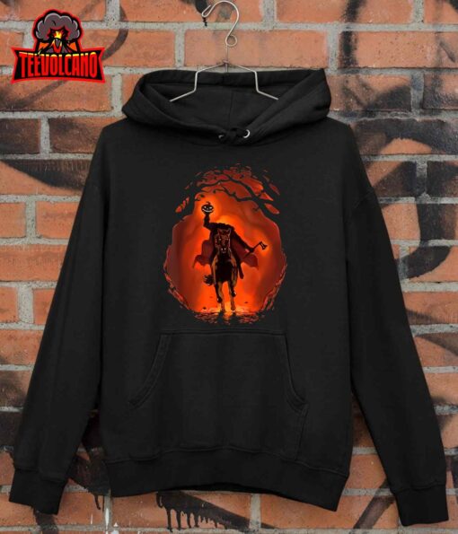 Halloween Scary Pumpkin Headless Horseman T-Shirt