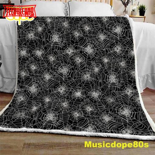 Halloween Spider Web Halloween Sofa Fleece Throw Blanket  Halloween Gifts